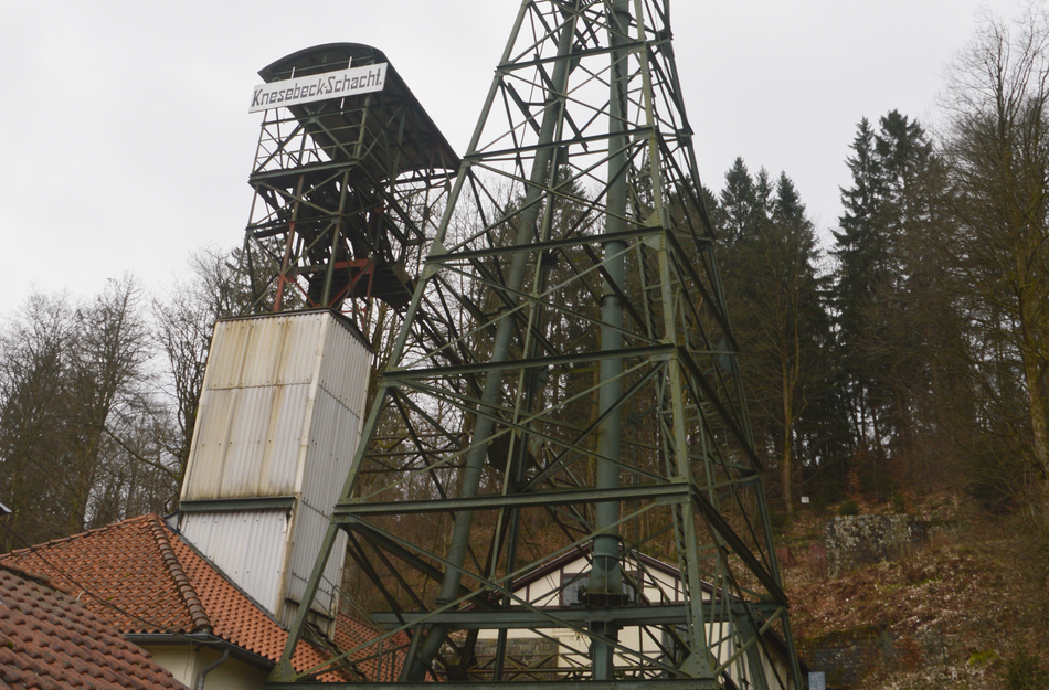 Ehemaliges Fördergerüst aus dem Bergbau