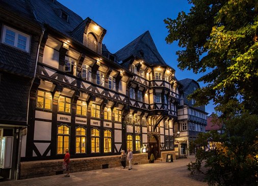 Restaurant Altemünze von Außen in Abendstimmung