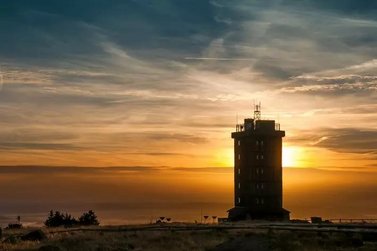 Brocken im Sonnenuntergang 