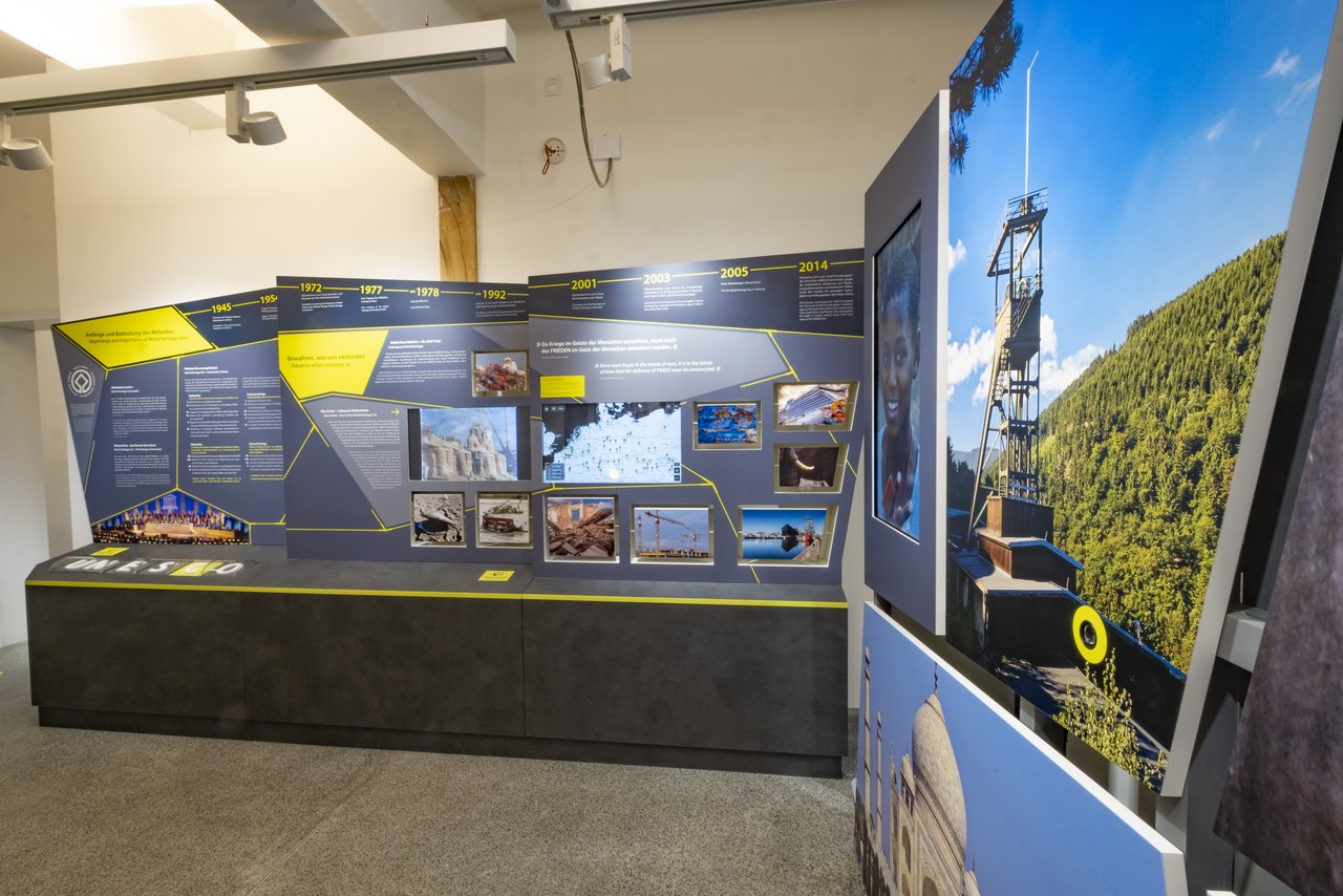 Das Welterbeinformationszentrum informiert mit einer Ausstellung zum Welterbe im Harz