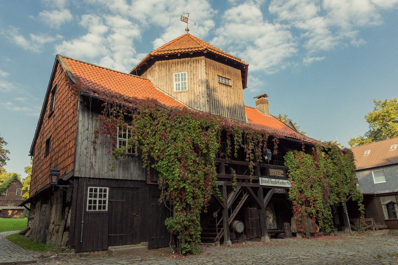Innenhof im Oberharzer Bergwerksmuseum 