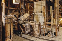 Hängebank im Oberharzer Bergwerksmuseum 
