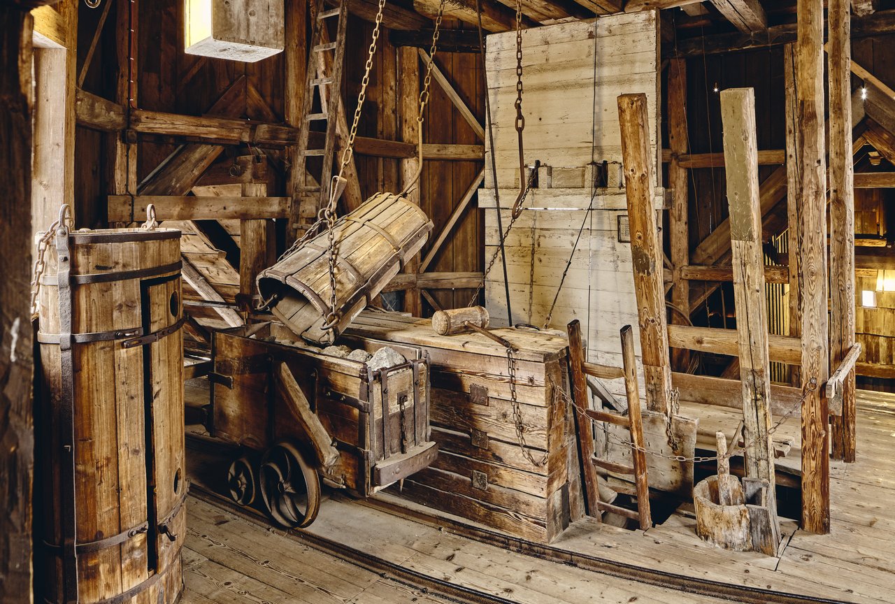 Hängebank im Oberharzer Bergwerksmuseum 
