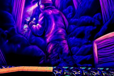 Neon Malerei in der GlowGolf Anlage