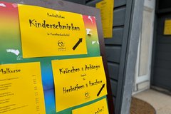 Plakat zum Kindreschminken