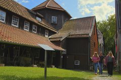 Blick auf den Pferdegaipel im Oberharzer Bergwerksmuseum