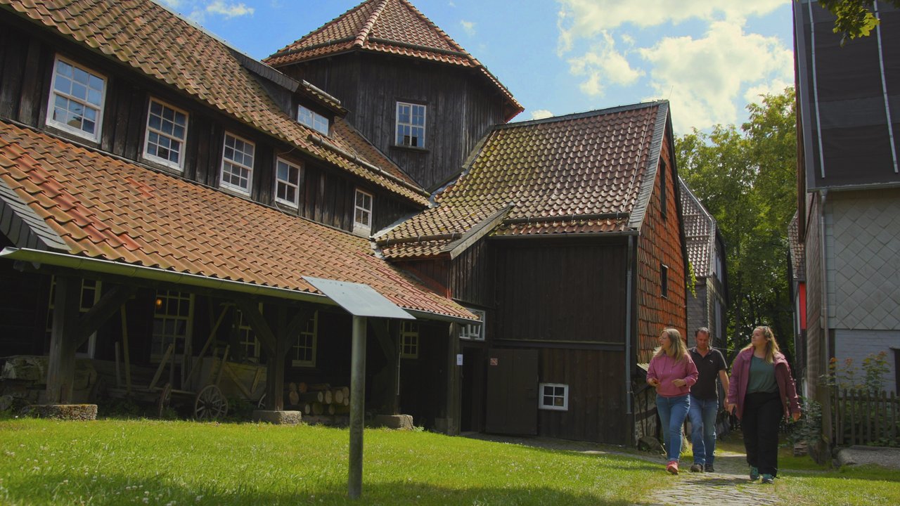 Blick auf den Pferdegaipel im Oberharzer Bergwerksmuseum
