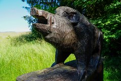 Geschnitztes Wildschwein