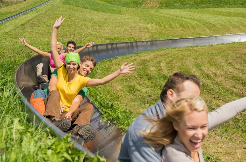 Summer toboggan run
