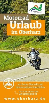Titelbild des Motorradflyers aus 2018 im Oberharz