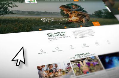 Titelbild der News für den Website Relaunch von oberharz.de