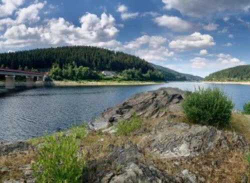 Felsvorsprung an der Okertalsperre 