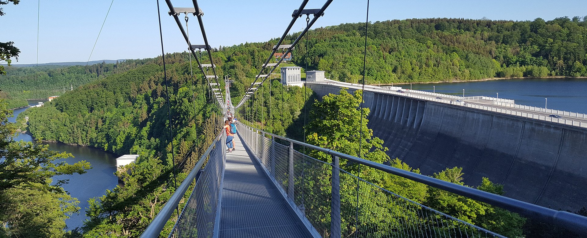 Hängebrücke bei Harzdrenalin
