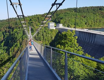 Hängebrücke bei Harzdrenalin