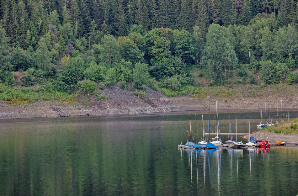 Okertalsperre Angeln Boote Oberharz