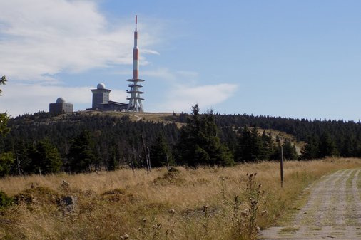 Blick auf die Brockenkuppe