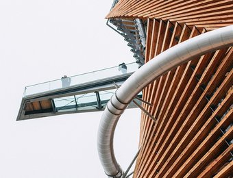 Glas-Aussichtsplatform auf dem Harz Turm