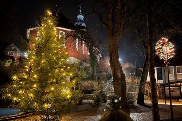 Blick auf Wintermarkt Altenau 