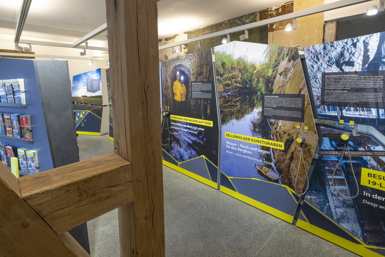 Das Welterbeinformationszentrum informiert mit einer Ausstellung zum Welterbe im Harz