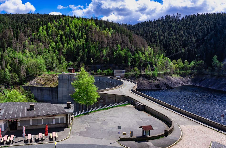 Okerstausee Mauer Radtour Oberharz