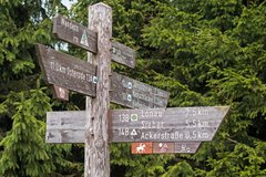 Wegweiser Oberharz wandern 