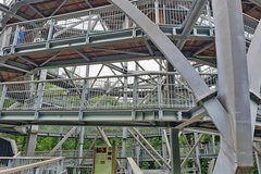 Aufgang auf die Aussichtsplatform des Baumwipfelpfads