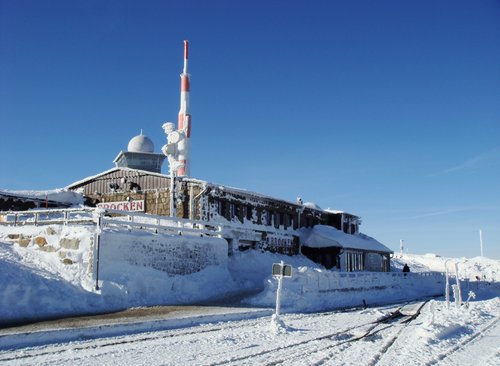 Brockenbahnhof im Winter 