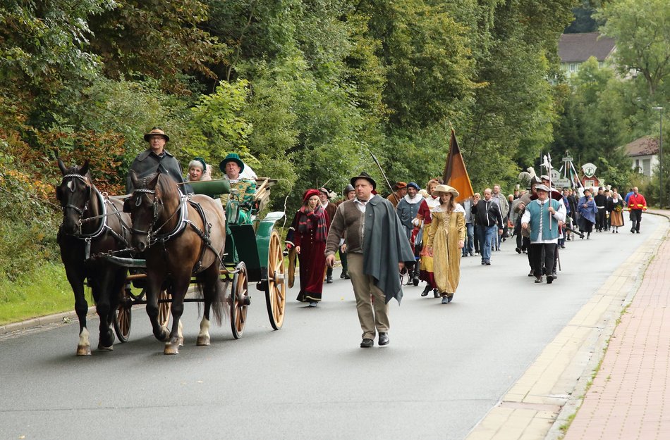 Teilnehmer des Festumzugs 