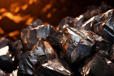 Kristalle und Mineralien liegen auf einem Haufen