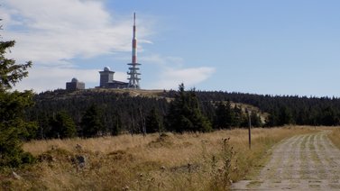 Blick auf die Brockenkuppe