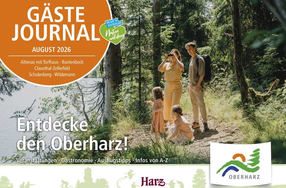 Titelbild Gästejournal Oberharz August 2026