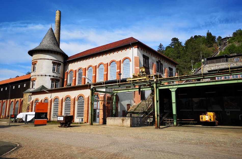Blick in den Innenhof des Erzbergwerks Rammelsberg 