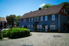 Gebäude der Holz und Glas Spielerei