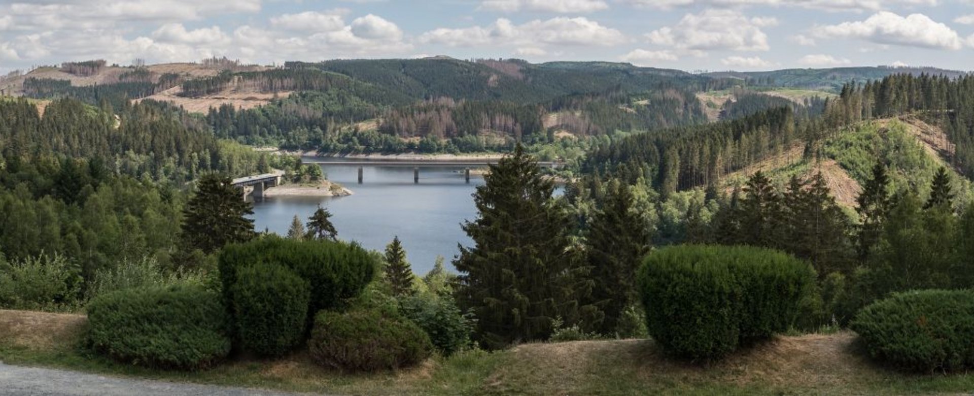Blick von Schulenberg auf die Okertalsperre 